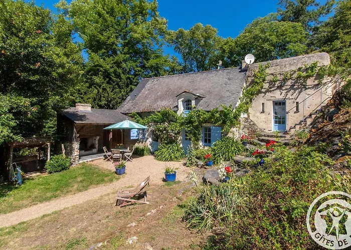 Charmante Maison Avec Jardin Clos Pres De La Riviere Louet - Fr-1-622-37 Vakantiehuis