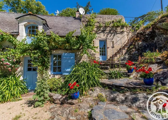 Charmante Maison Avec Jardin Clos Pres De La Riviere Louet - Fr-1-622-37 Vakantiehuis *