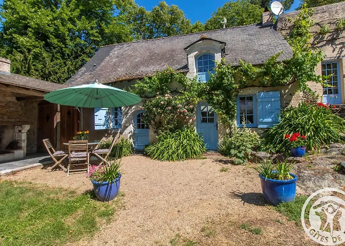 Vakantiehuis Charmante Maison Avec Jardin Clos Pres De La Riviere Louet - Fr-1-622-37 *